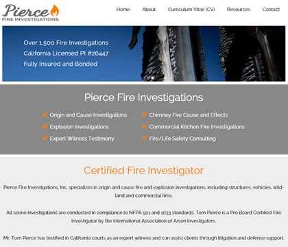 Pierce Fire Investigations Homepage