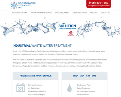 NTI Water Homepage
